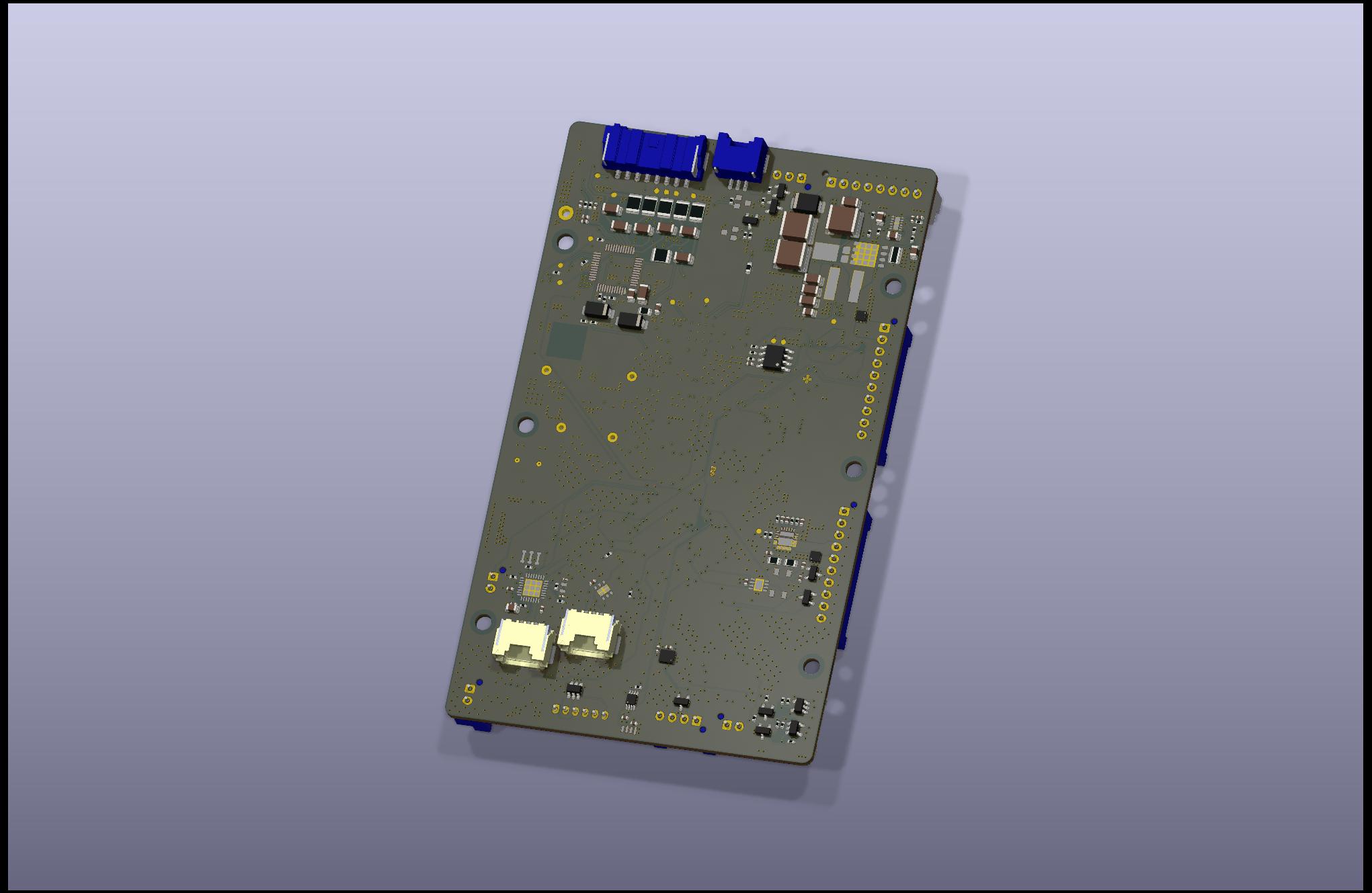 Battery Powered Industrial Valve Controller PCB - Bottom View
